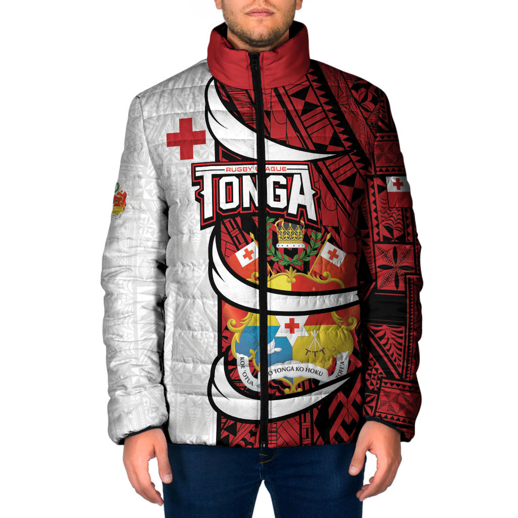 Custom Rugby Tonga 2026 Padded Jacket Ngatu Pattern Special Version