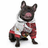 Custom Rugby Tonga 2026 Pet Hoodie Ngatu Pattern Special Version