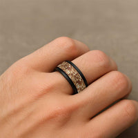 Fiji Masi Spinner Ring Bula Fijian Masi Tapa Vintage Style LT01 - Polynesian Pride
