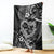 Polynesian Turtle Valentine Blanket You And Me Hibiscus Heart LT01 Black - Polynesian Pride