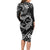 Polynesian Turtle Valentine Long Sleeve Bodycon Dress You And Me Hibiscus Heart LT01 - Polynesian Pride