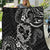 Polynesian Turtle Valentine Quilt You And Me Hibiscus Heart LT01 Black - Polynesian Pride