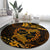 Polynesian Turtle Valentine Round Carpet You And Me Gold Hibiscus Heart LT01 - Polynesian Pride