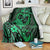 Polynesian Turtle Valentine Blanket You And Me Green Hibiscus Heart LT01 - Polynesian Pride