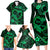 Polynesian Turtle Valentine Family Matching Long Sleeve Bodycon Dress and Hawaiian Shirt You And Me Green Hibiscus Heart LT01 - Polynesian Pride