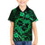 Polynesian Turtle Valentine Family Matching Long Sleeve Bodycon Dress and Hawaiian Shirt You And Me Green Hibiscus Heart LT01 Son's Shirt Green - Polynesian Pride