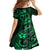 Polynesian Turtle Valentine Family Matching Off Shoulder Long Sleeve Dress and Hawaiian Shirt You And Me Green Hibiscus Heart LT01 - Polynesian Pride