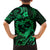 Polynesian Turtle Valentine Family Matching Puletasi and Hawaiian Shirt You And Me Green Hibiscus Heart LT01 - Polynesian Pride