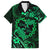 Polynesian Turtle Valentine Family Matching Short Sleeve Bodycon Dress and Hawaiian Shirt You And Me Green Hibiscus Heart LT01 Dad's Shirt - Short Sleeve Green - Polynesian Pride