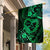 Polynesian Turtle Valentine Garden Flag You And Me Green Hibiscus Heart LT01 House Flag Green - Polynesian Pride