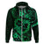 Polynesian Turtle Valentine Hoodie You And Me Green Hibiscus Heart LT01 Zip Hoodie Green - Polynesian Pride