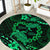 Polynesian Turtle Valentine Round Carpet You And Me Green Hibiscus Heart LT01 Green - Polynesian Pride