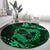 Polynesian Turtle Valentine Round Carpet You And Me Green Hibiscus Heart LT01 - Polynesian Pride