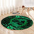 Polynesian Turtle Valentine Round Carpet You And Me Green Hibiscus Heart LT01 - Polynesian Pride