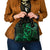 Polynesian Turtle Valentine Shoulder Handbag You And Me Green Hibiscus Heart LT01 - Polynesian Pride