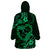 Polynesian Turtle Valentine Wearable Blanket Hoodie You And Me Green Hibiscus Heart LT01 - Polynesian Pride