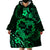 Polynesian Turtle Valentine Wearable Blanket Hoodie You And Me Green Hibiscus Heart LT01 - Polynesian Pride