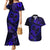 Polynesian Turtle Valentine Couples Matching Mermaid Dress and Hawaiian Shirt You And Me Navy Blue Hibiscus Heart LT01 Blue - Polynesian Pride