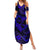 Polynesian Turtle Valentine Summer Maxi Dress You And Me Navy Blue Hibiscus Heart LT01 Women Blue - Polynesian Pride