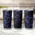 Polynesian Turtle Valentine Tumbler Cup You And Me Navy Blue Hibiscus Heart