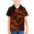 Polynesian Turtle Valentine Family Matching Off Shoulder Short Dress and Hawaiian Shirt You And Me Orange Hibiscus Heart LT01 Son's Shirt Orange - Polynesian Pride