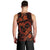 Polynesian Turtle Valentine Men Tank Top You And Me Orange Hibiscus Heart LT01 - Polynesian Pride