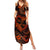 Polynesian Turtle Valentine Summer Maxi Dress You And Me Orange Hibiscus Heart LT01 Women Orange - Polynesian Pride