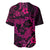 Polynesian Turtle Valentine Baseball Jersey You And Me Pink Hibiscus Heart LT01 - Polynesian Pride