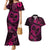 Polynesian Turtle Valentine Couples Matching Mermaid Dress and Hawaiian Shirt You And Me Pink Hibiscus Heart LT01 Pink - Polynesian Pride