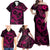 Polynesian Turtle Valentine Family Matching Off Shoulder Maxi Dress and Hawaiian Shirt You And Me Pink Hibiscus Heart LT01 - Polynesian Pride