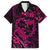 Polynesian Turtle Valentine Family Matching Puletasi and Hawaiian Shirt You And Me Pink Hibiscus Heart LT01 Dad's Shirt - Short Sleeve Pink - Polynesian Pride