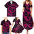 Polynesian Turtle Valentine Family Matching Summer Maxi Dress and Hawaiian Shirt You And Me Pink Hibiscus Heart LT01 - Polynesian Pride