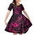 Polynesian Turtle Valentine Kid Short Sleeve Dress You And Me Pink Hibiscus Heart LT01 KID Pink - Polynesian Pride