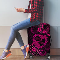 Polynesian Turtle Valentine Luggage Cover You And Me Pink Hibiscus Heart LT01 - Polynesian Pride