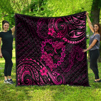Polynesian Turtle Valentine Quilt You And Me Pink Hibiscus Heart LT01 - Polynesian Pride