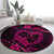 Polynesian Turtle Valentine Round Carpet You And Me Pink Hibiscus Heart LT01 - Polynesian Pride