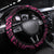 Polynesian Turtle Valentine Steering Wheel Cover You And Me Pink Hibiscus Heart LT01 Universal Fit Pink - Polynesian Pride