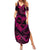 Polynesian Turtle Valentine Summer Maxi Dress You And Me Pink Hibiscus Heart LT01 Women Pink - Polynesian Pride