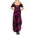 Polynesian Turtle Valentine Summer Maxi Dress You And Me Pink Hibiscus Heart LT01 - Polynesian Pride