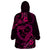 Polynesian Turtle Valentine Wearable Blanket Hoodie You And Me Pink Hibiscus Heart LT01 - Polynesian Pride