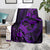 Polynesian Turtle Valentine Blanket You And Me Purple Hibiscus Heart LT01 - Polynesian Pride