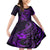 Polynesian Turtle Valentine Family Matching Mermaid Dress and Hawaiian Shirt You And Me Purple Hibiscus Heart LT01 Daughter's Dress Purple - Polynesian Pride