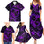 Polynesian Turtle Valentine Family Matching Summer Maxi Dress and Hawaiian Shirt You And Me Purple Hibiscus Heart LT01 - Polynesian Pride