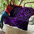 Polynesian Turtle Valentine Quilt You And Me Purple Hibiscus Heart LT01 - Polynesian Pride