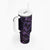 Polynesian Turtle Valentine Tumbler With Handle You And Me Purple Hibiscus Heart