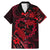 Polynesian Turtle Valentine Family Matching Mermaid Dress and Hawaiian Shirt You And Me Red Hibiscus Heart LT01 Dad's Shirt - Short Sleeve Red - Polynesian Pride