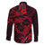 Polynesian Turtle Valentine Family Matching Puletasi and Hawaiian Shirt You And Me Red Hibiscus Heart LT01 - Polynesian Pride