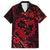 Polynesian Turtle Valentine Family Matching Short Sleeve Bodycon Dress and Hawaiian Shirt You And Me Red Hibiscus Heart LT01 Dad's Shirt - Short Sleeve Red - Polynesian Pride