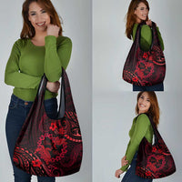Polynesian Turtle Valentine Grocery Bag You And Me Red Hibiscus Heart LT01 - Polynesian Pride