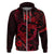 Polynesian Turtle Valentine Hoodie You And Me Red Hibiscus Heart LT01 Zip Hoodie Red - Polynesian Pride